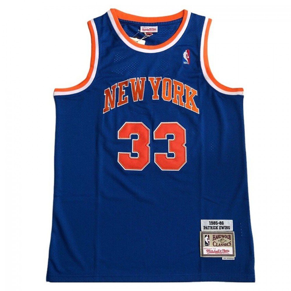 Patrick Ewing New York Knicks Blue 1985-86 Hardwood Classics Swingman Jersey-Pro Kit Vault | Brand New 26/27 Sports Jerseys
